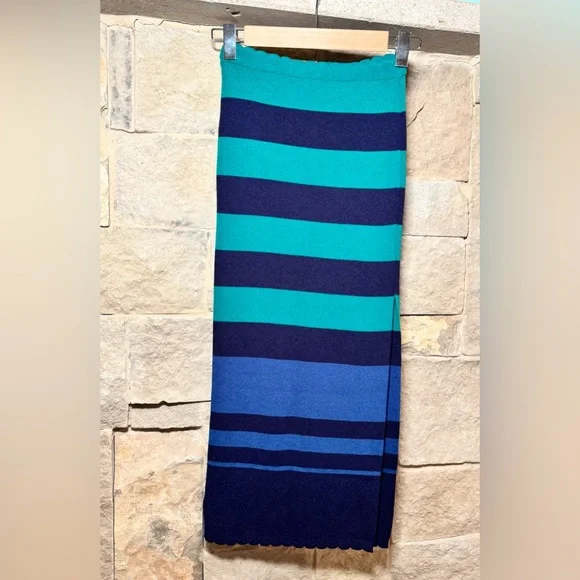 NWT By Anthropologie Colorblock Slim Midi Skirt, Size XS - Picture 7 of 7